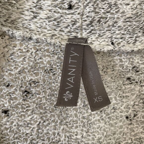 Vanity open front cardigan size XS bling Gray - Picture 4 of 11